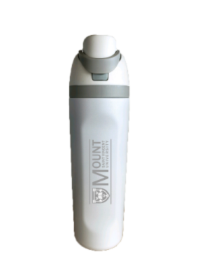 Msvu Niagara Bottle - 24 Oz- White With Grey Imprint